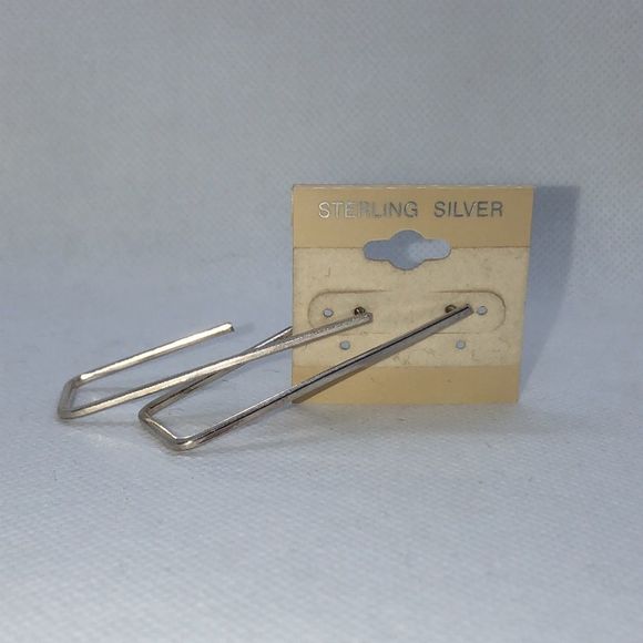 Jewelry - 💛 925 Rectangular Hoops